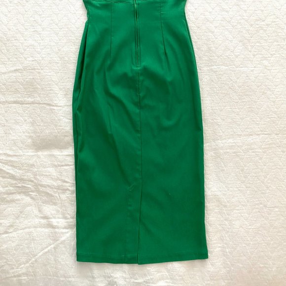 Pinup Couture Green Erin Wiggle Dress Size S - Picture 4 of 11